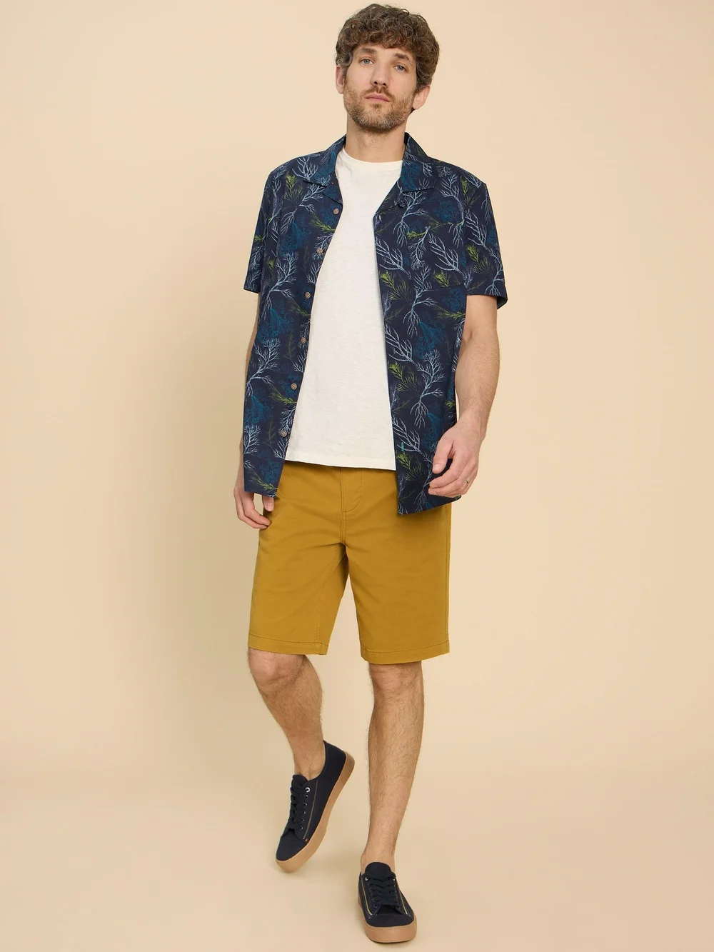 Chino-Shorts aus Bio-Baumwolle - Dp Yellow - 40/R Bild 1