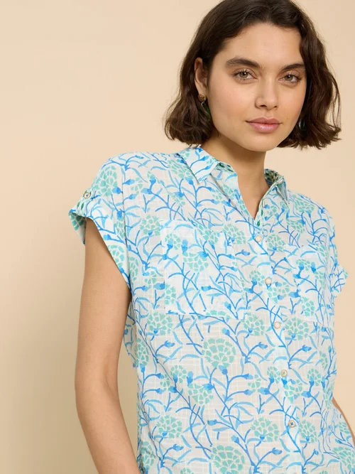 Bluse Ellie aus Bio-Baumwolle - Ivory Pr - 52 Bild 3