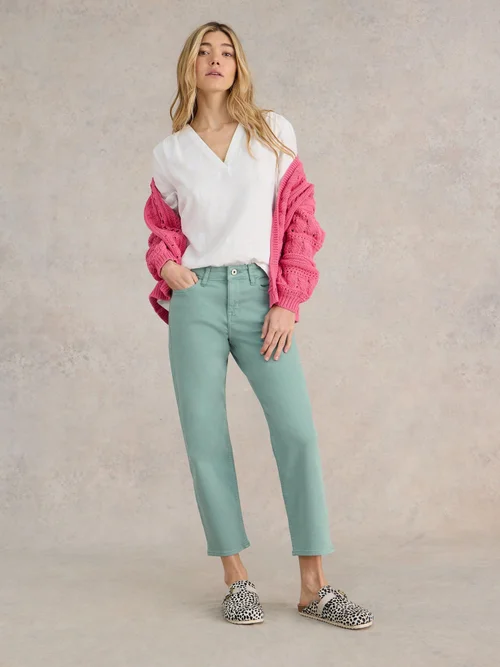 7/8-Jeans Blake mit geradem Bein - Mid Teal - 52/R Bild 2
