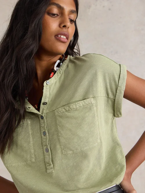 Beth Bluse aus Jersey-Mix - Dus Green - 52 Bild 3