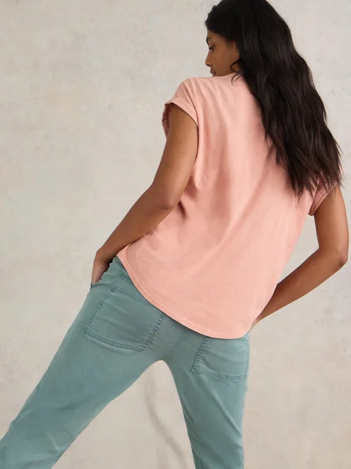 Beth Bluse aus Jersey-Mix - Dus Pink - 50 Bild 4