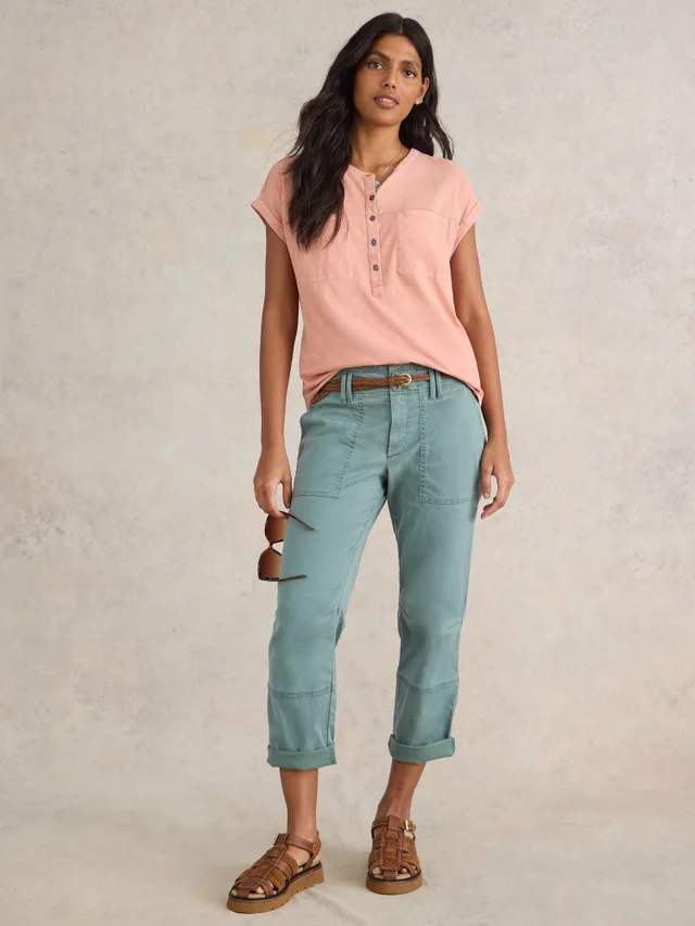 Beth Bluse aus Jersey-Mix