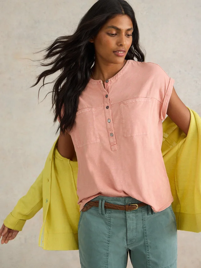 Beth Bluse aus Jersey-Mix
