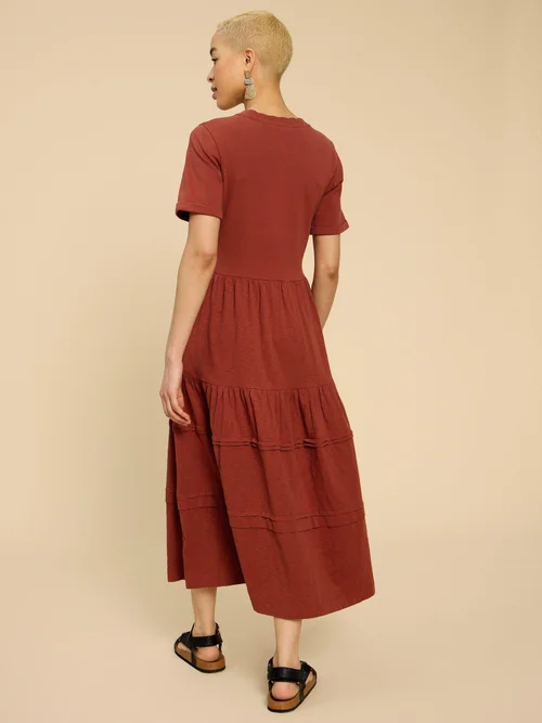 Vera Midikleid aus Jersey - Dk Red - 52/R Bild 4