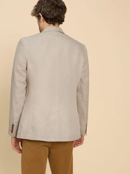 Sakko aus Leinen - Nat White - 48 Bild 4