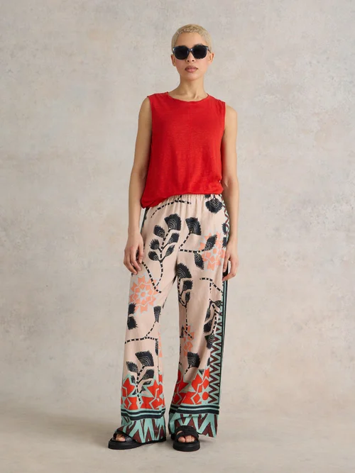 Weite Hose Lucy aus Leinenmischung - Nat Pr - 52/R Bild 3