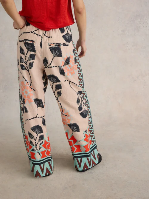 Weite Hose Lucy aus Leinenmischung - Nat Pr - 52/R Bild 4