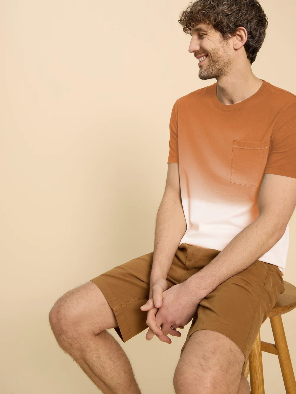 Abersoch T-Shirt Tauchbatik - Orange Mlt - XXXL Bild 1