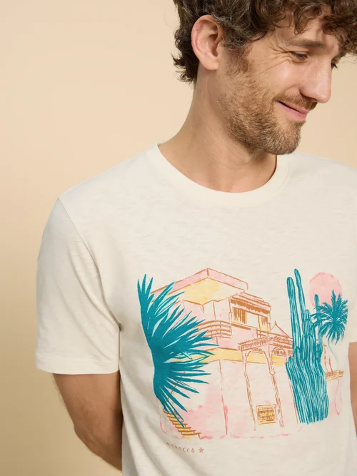 T-Shirt mit Marokko-Motiv - White Pr - XXXL Bild 3