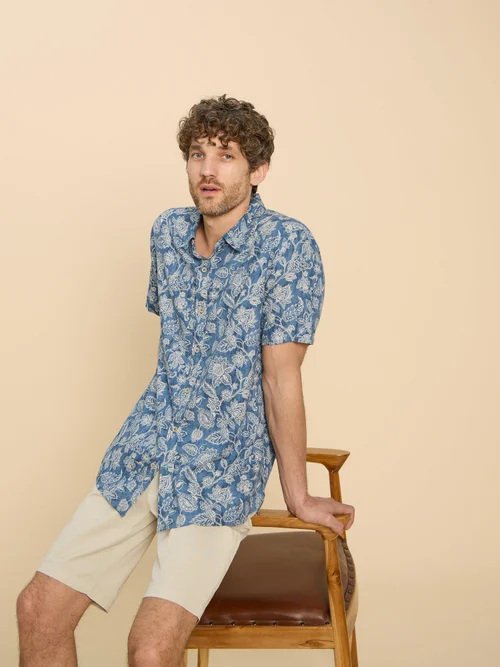 Hemd mit Paisley-Print - Blue Pr - XXXL Bild 1