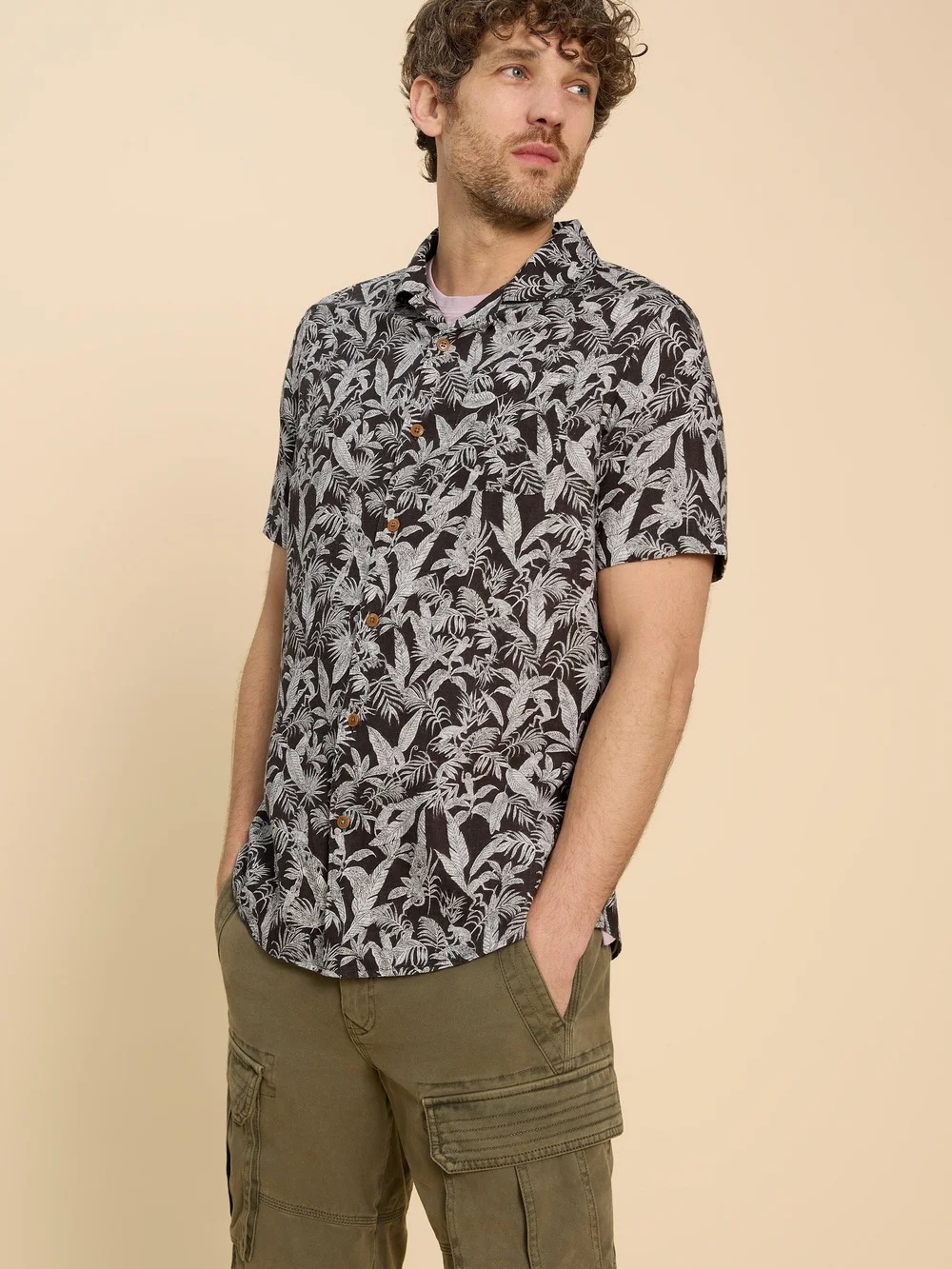 Hemd mit Affenprint - Blk Pr - XXXL Bild 1