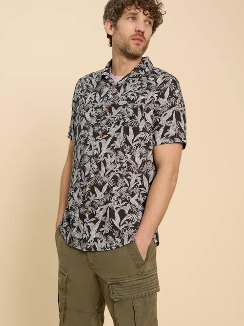Hemd mit Affenprint - Blk Pr - XXXL Bild 1