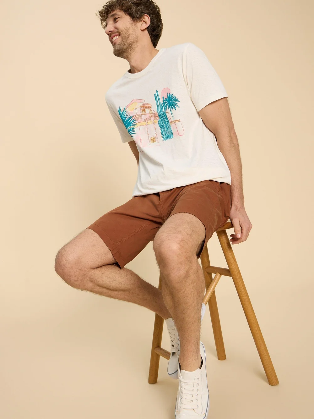 Palmer Shorts mit Kordelzug - Mid Brown - 38/R Bild 1