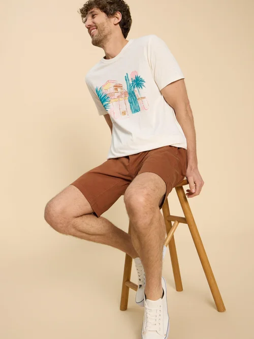 Palmer Shorts mit Kordelzug - Mid Brown - 38/R Bild 1