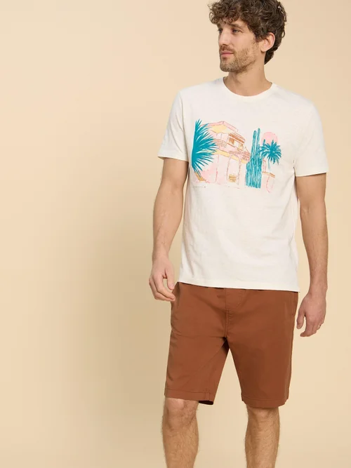 Palmer Shorts mit Kordelzug - Mid Brown - 38/R Bild 2