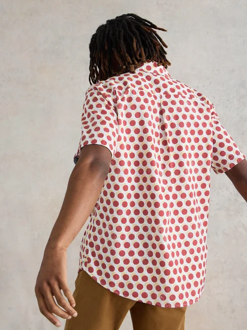 Kurzarmhemd mit Retro-Print - Red Pr - XXXL Bild 4