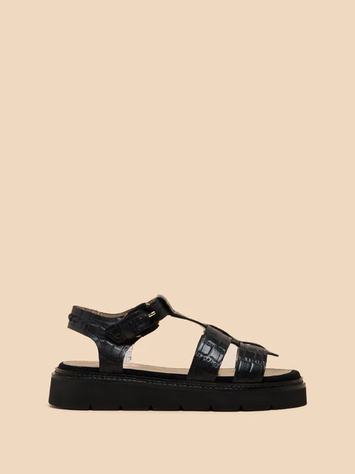 Rose Ledersandalen - Pure Blk - 41 Bild 1