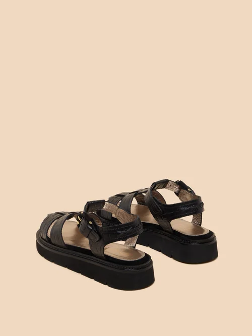 Rose Ledersandalen - Pure Blk - 41 Bild 4