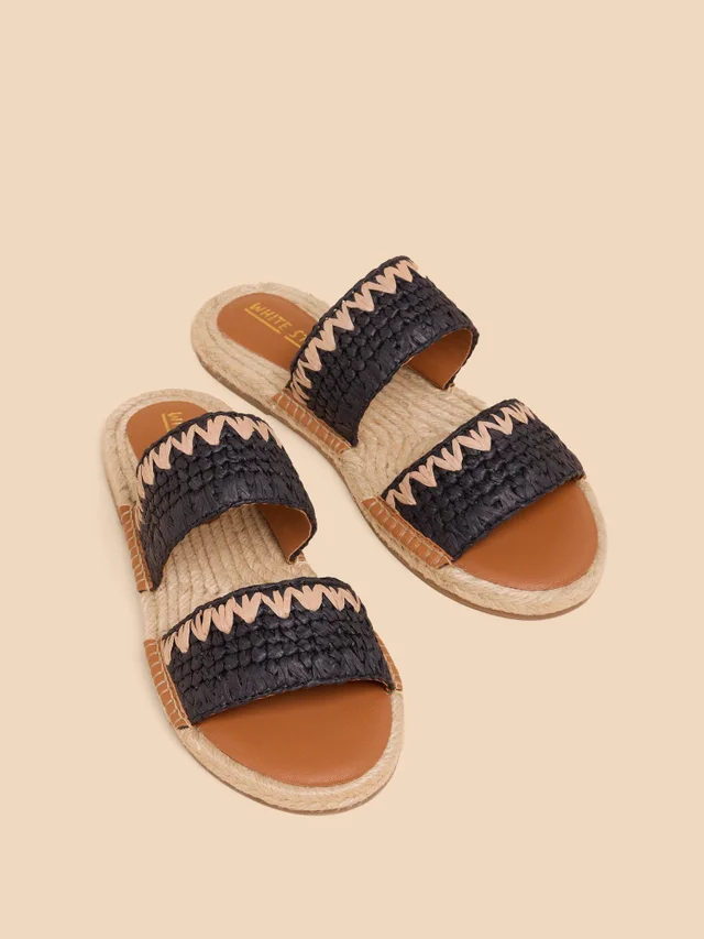 Mules en raphia Belflower