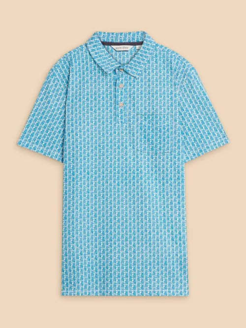 Polohemd mit Ananasprint - White Pr - XXXL Bild 4