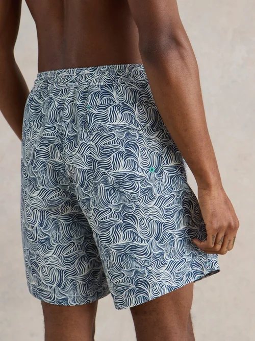 Waves Schwimmshorts - Navy Pr - XXXL Bild 4