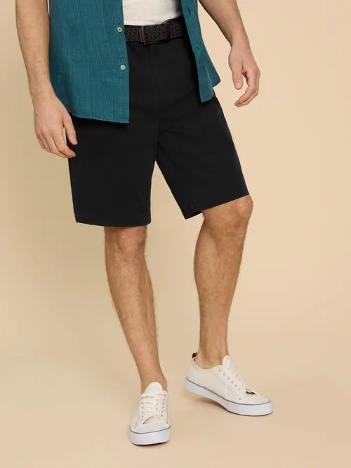 Chino-Shorts aus Bio-Baumwolle - Washed Blk - 40/R Bild 3