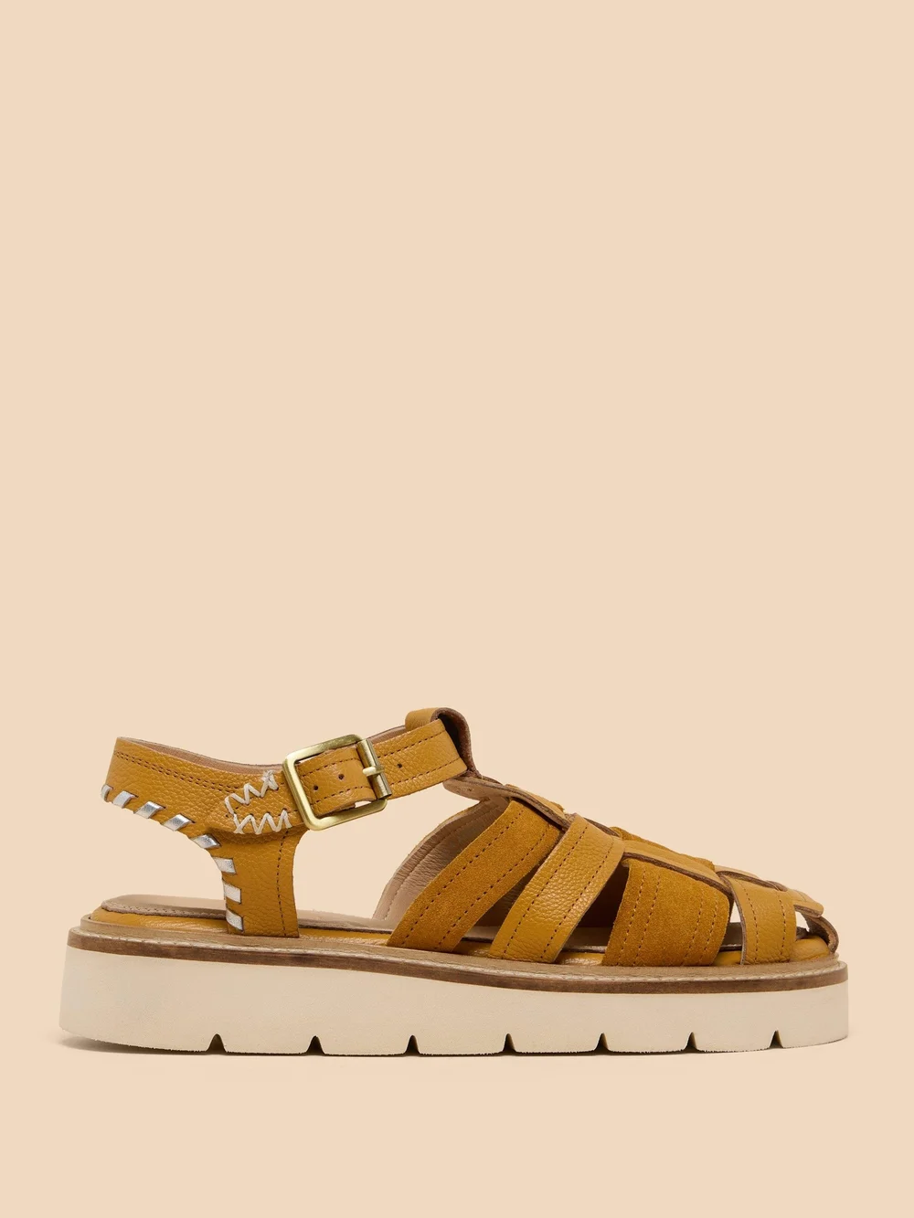 Riemensandalen mit Profilsohle - Dp Yellow - 41 Bild 1
