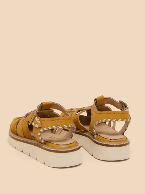 Riemensandalen mit Profilsohle - Dp Yellow - 41 Bild 4