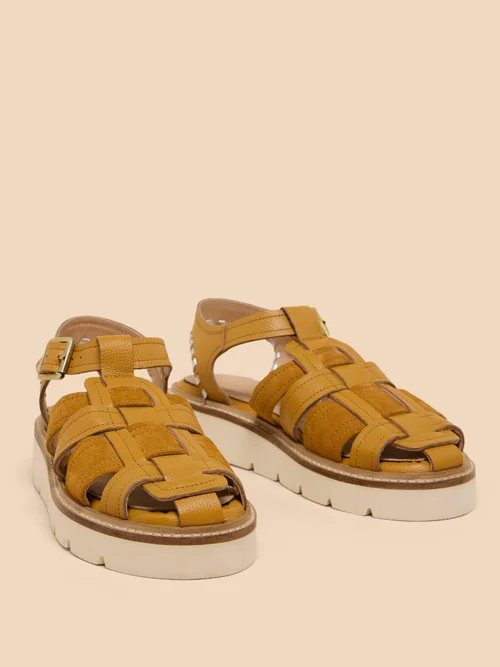 Riemensandalen mit Profilsohle - Dp Yellow - 41 Bild 3