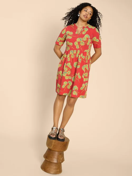 Thea Jerseykleid - Red Pr - 52 Bild 1
