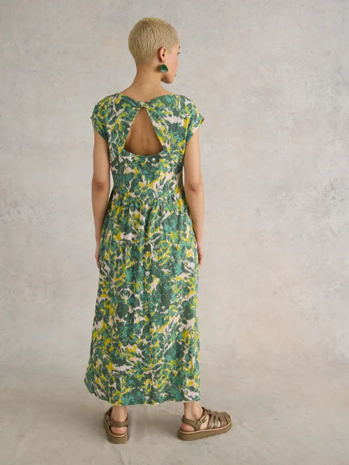 Addison Jerseykleid aus Baumwolle - Teal Pr - 52/R Bild 4