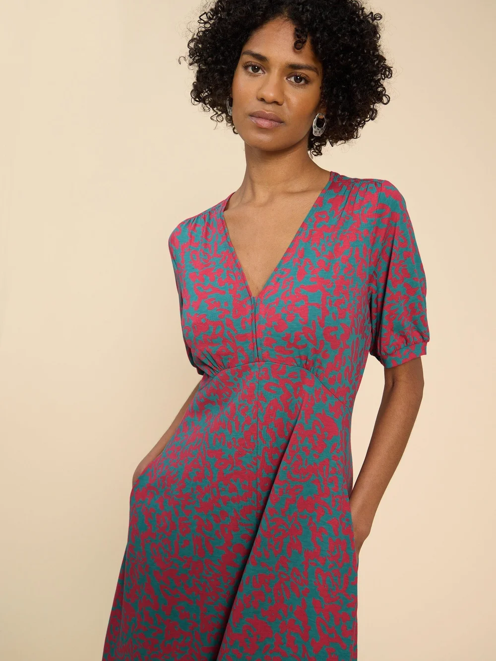 Megan Jerseykleid - Pink Pr - 52/R Bild 1