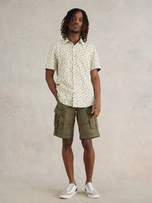 Kurzarmhemd mit Zitronenprint - White Pr - XXXL Bild 3