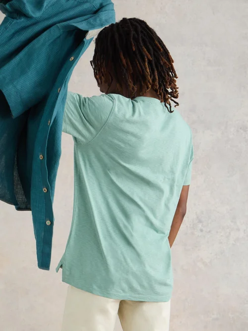 T-Shirt mit Haiprint - Mint Green - XXXL Bild 4