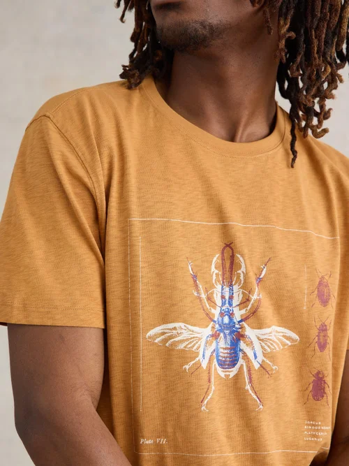 T-Shirt mit Beetle-Motiv - Tan Pr - XXXL Bild 2