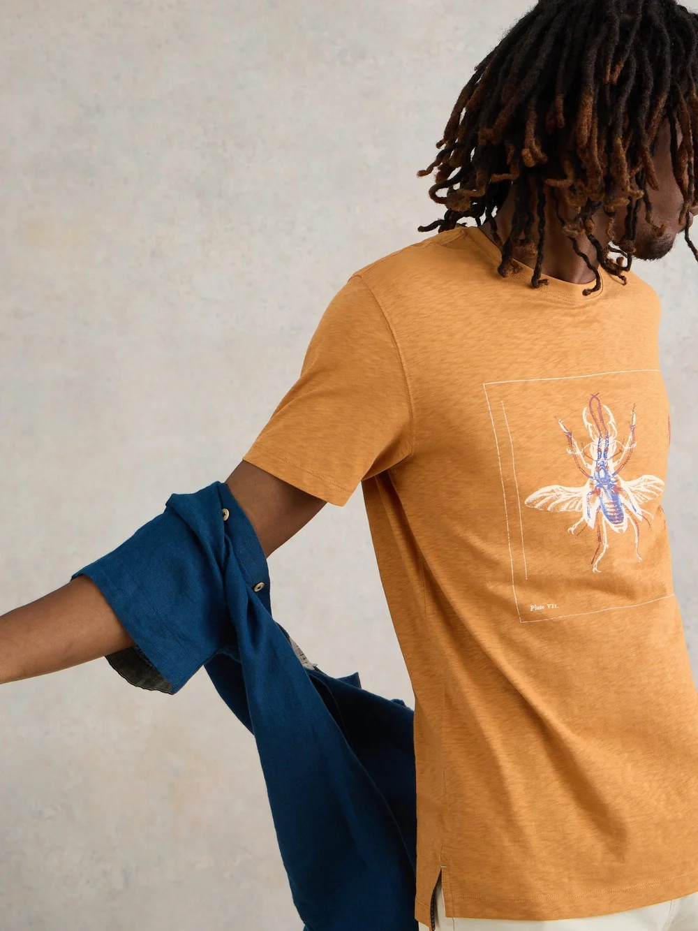 T-Shirt mit Beetle-Motiv - Tan Pr - XXXL Bild 1