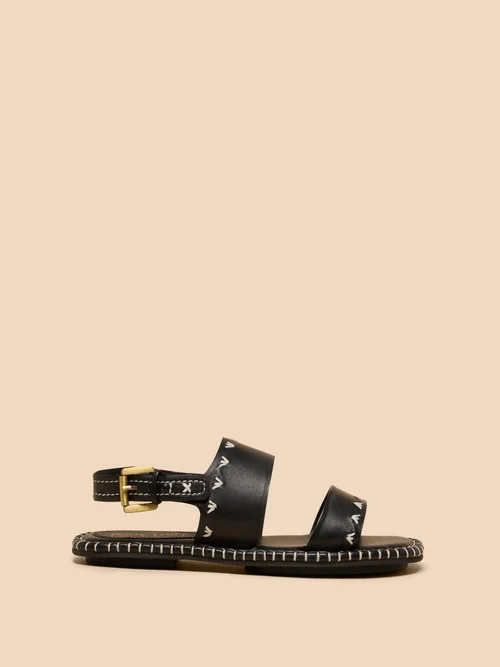 Sweetpea Ledersandalen - Pure Blk - 41 Bild 1