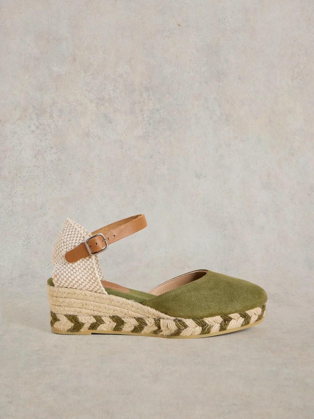 Geschlossene Espadrilles mit Wildleder - Khaki Grn - 41 Bild 1