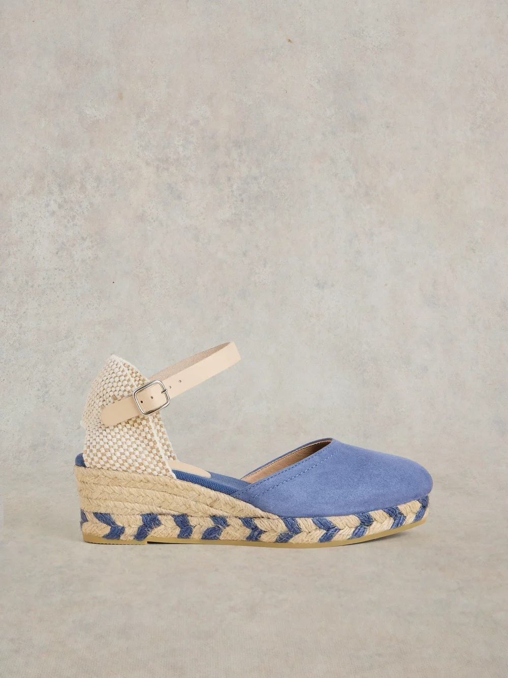 Geschlossene Espadrilles mit Wildleder - Mid Blue - 36 Bild 1