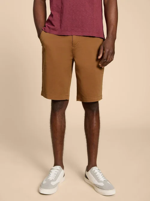 Chino-Shorts aus Bio-Baumwolle - Mid Brown - 38/R Bild 3