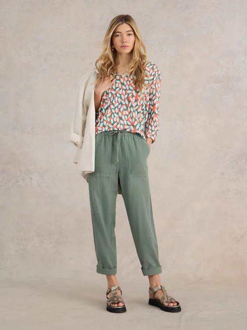 Isla Leinen-T-Shirt - Blue Pr - 52 Bild 2