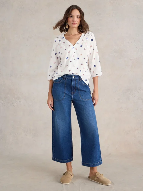 Rae Bluse aus Bio-Baumwolle - Ivory Mlt - 52 Bild 2