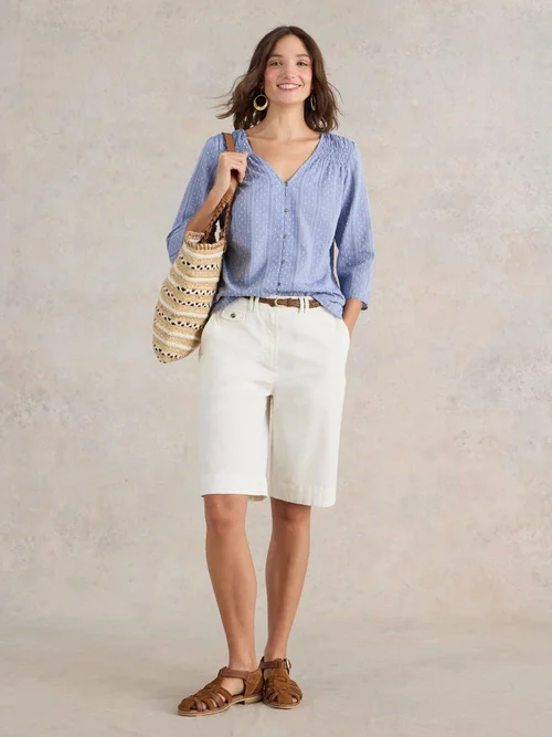 Rae Bluse aus Bio-Baumwolle - Chamb Blue - 52 Bild 2