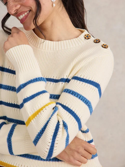 Gestreifter Pullover Ellie - Nat Mlt - 52 Bild 3