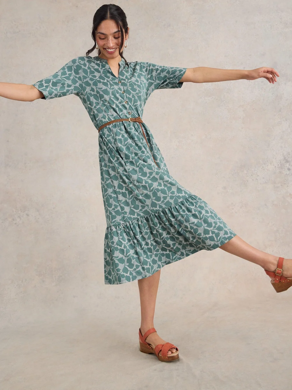 Jerseykleid Naya - Green Pr - 52/R Bild 1