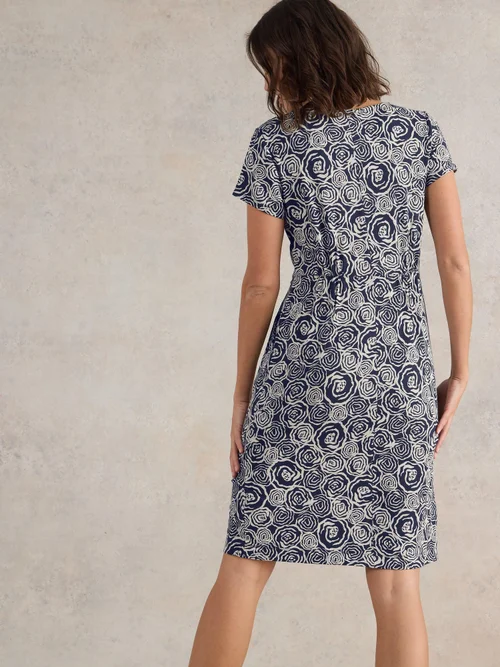 Jerseykleid Tallie - Navy Pr - 52/R Bild 4