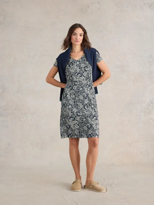 Jerseykleid Tallie - Navy Pr - 52/R Bild 2