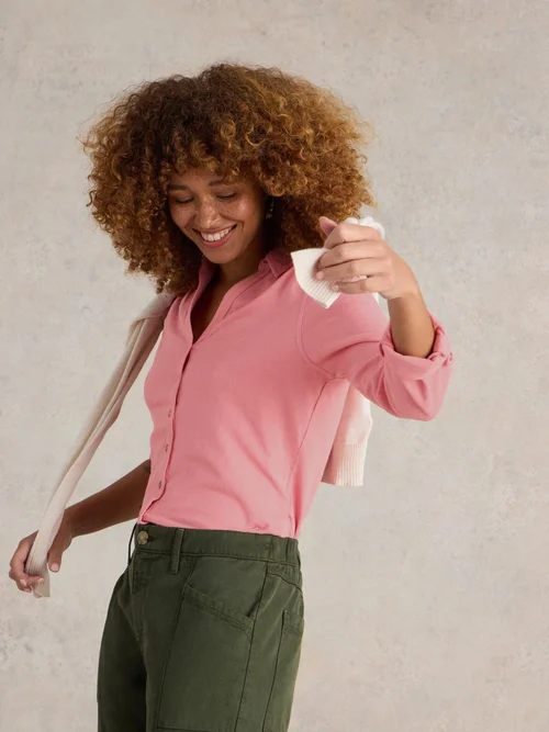Bluse Annie aus Bio-Baumwolle - Dus Pink - 52 Bild 1