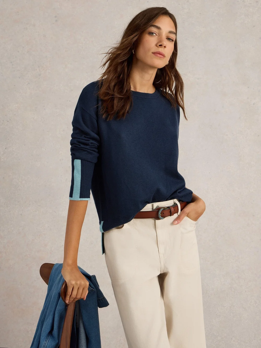 Pullover Olive - Fr Navy - 46 Bild 1