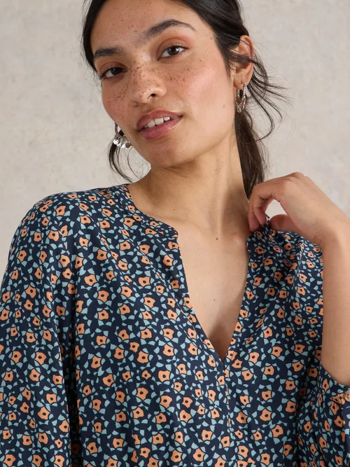 Kleid Frances - Navy Pr - 52 Bild 3